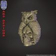 Skull_and_owl_vol1_Bas_relief_2.jpg Skull and owl v1 Bas relief for home decoration
