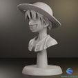 3.jpg Affe D. Luffy Büste ein Stück Strohhut STL 3D-Druck Figur Statue
