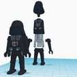 Imagen.jpg Free STL file Darth Vader Playmobil・3D printing design to download