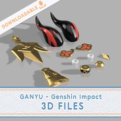 site_thumbnail-copy.jpg Файл 3D Набор Ганю | Genshin Impact 3D файл・Шаблон для загрузки и 3D-печати