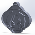 LUFFY01.png Download STL file Luffy Keychain • 3D print template, JuniorKA