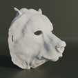 44.png Bear Face Mask - Wild Bear Cosplay 3D print model
