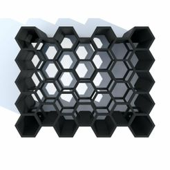 01.jpg STL-Datei Wandmontiertes Tattoo-Tintenregal・3D-druckbares Modell zum Herunterladen