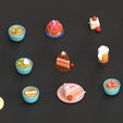 2.jpg Food 3D Model Pack | STL Printable Miniature Meals | Dollhouse Kitchen Props