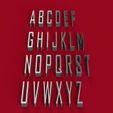 AGENCY.jpg AGENCY font uppercase 3D letters STL file