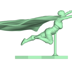 woman_flight.png STL-Datei Flying Woman・3D-Drucker-Vorlage zum herunterladen