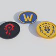 coaster_wow_lookup2.png WoW Coasters: W, ALLIANCE, HORDE