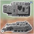 4.jpg Sci-Fi armored futuristic vehicle carcass with tracks and open cargo door (7) - Future Sci-Fi SF Post apocalyptic Tabletop Scifi Wargaming Planetary exploration RPG Terrain