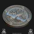 45.png Arbre celtique en relief pour laser CNC et impression 3D Fichier STL et TIF en niveaux de gris 4K - Modèle 3D très détaillé