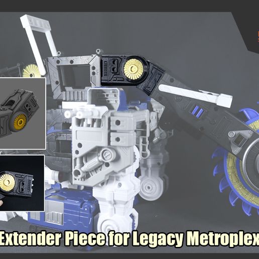🤖 Extender Piece for Transformers Legacy Metroplex・ 3D File for ・Cults