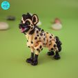 Image_02.jpg Flexi Hyena STL/3MF Multicolor
