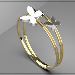 ring-fram.jpg STL-Datei Schmetterling Ring-Schmuck・Vorlage für 3D-Druck zum herunterladen