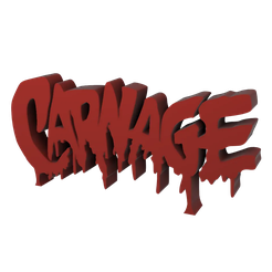 Untitled-v1.png STL file 3D MULTICOLOR LOGO/SIGN - Carnage・3D print design to download