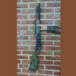 15as.jpg STL file REMINGTON 870 WITH MAGPUL FURNITURES・3D printable design to download