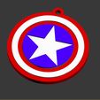 Key-Chain-Captain-America-2.jpg Captain America key chain for 3d printing
