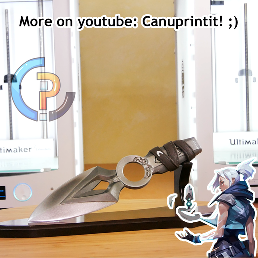 Jett's dagger from Valorant! 3D model