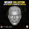 9.png Wesker Head Collection Fan Art For Action Figures For Action Figures