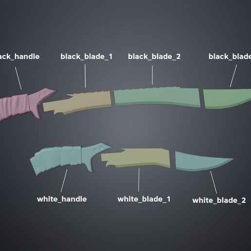 Harkonnen_Daggers_black_both_cuts_3Demon.jpg Feyd Rautha Harkonnen Daggers - Dune 2024