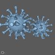 20211022_001211.jpg COVID - 19 Virus Halloween Deco Coronavirus Resin 3D printable