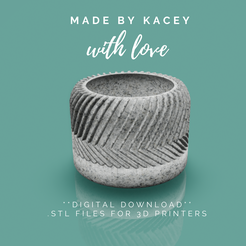 56.png STL-Datei 3D-Druckbare STL-Datei. Büro- oder Heimdekoration: Pot Planter Design für eine Sukkulenten, Bonsais, und verschiedene Pflanzen - Instant Download - Pot 15・3D-Drucker-Vorlage zum herunterladen