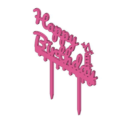 Happy Birthday Candle Topper