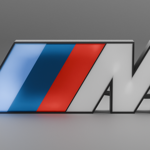 🏢 BMW M LED SIGN・ STL File for 3D printing・Cults