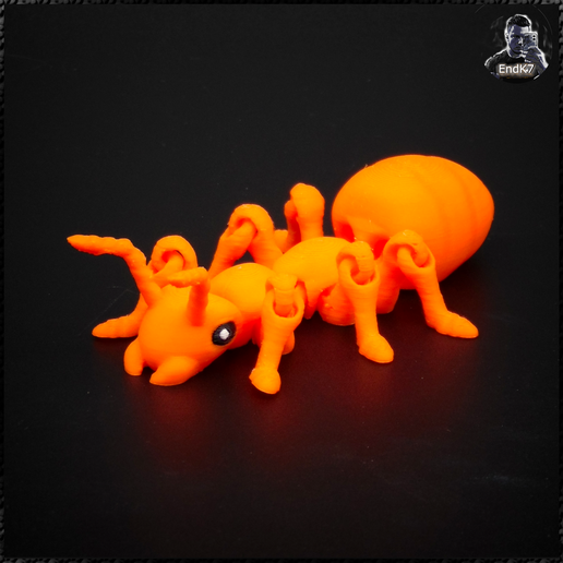 Bild10.png Articulated Ant - Print in Place - No Supports - Multicolor - Keychain