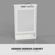 HEMNES MIRROR CABINET Dollhouse Miniature 1:12 Scale Miniature IKEA-inspired Hemnes Mirror Cabinet Furniture, Furniture for Ikea Dollhouse 1:12