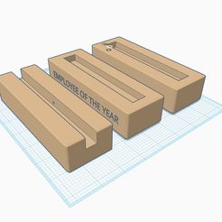 design.jpg Free STL file Plaque Holder - 3/4 slit & 1/2 Slit Bases・3D print object to download