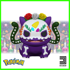 Bulbassaur-Dia-Dos-Mortos-03.png 3D-Datei BULBASAUR DIA DEL MUERTOS POKEMON TOYART・Modell für 3D-Drucker zum Herunterladen