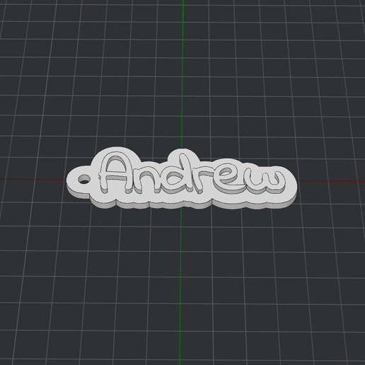 Keychain Andrew 3D model
