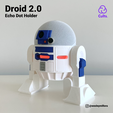 Droid-2D.png Droid 2.0 - Echo Dot (4th & 5th Gen) Holder