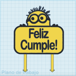 Captura-de-pantalla-2022-12-02-a-la-s-21.03.15.png Datei STL Alles Gute zum Geburtstag Topper! Schergen・Modell für 3D-Druck zum herunterladen