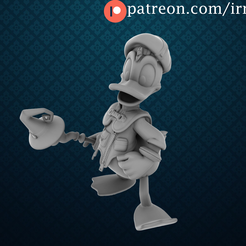 quack.png Archivo STL Donald (Kingdom Hearts)・Modelo para descargar y imprimir en 3D, Irnkman
