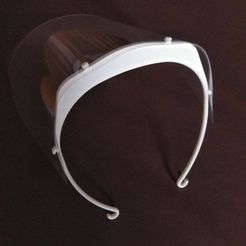 IMG_20200325_133848_029_Large.jpg Бесплатный STL файл Face shield holder・Шаблон для 3D-печати для загрузки