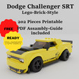 1.png Lego Style Brick Dodge Challenger SRT