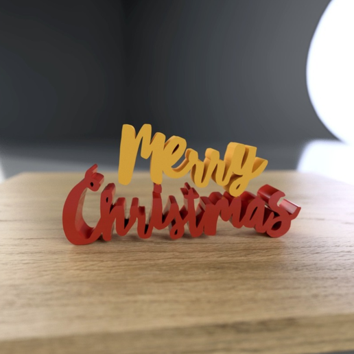 Christmas Lettering Blocks 3D model