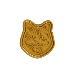 Norwegian Forest.png STL file Norwegian Forest Cat Cookie Cutter・Template to download and 3D print, dwain