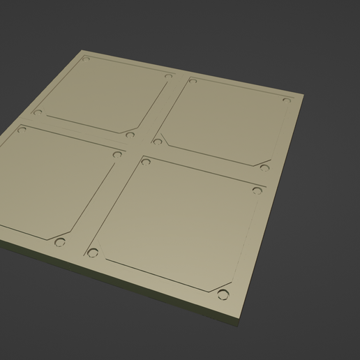 scifi-Single-roof.png Rock Terrain Set- perfect for Star wars Legion and Grim Dark battlefields