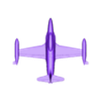 T33.stl Easy to print T33 jet trainer aircraft scale model esc: 1/64