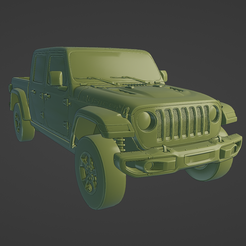 1.png STL-Datei Jeep Gladiator 2020・3D-Druckvorlage zum Herunterladen