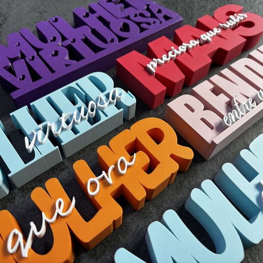 LETREIROS COM FRASES BIBLICAS EM HOMENAGEM AO DIA DAS MULHERES