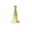 шопард кольцо.612.jpg Pawn pendant and earrings chess set 3D print model 3D print model