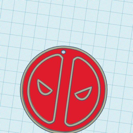 llavero logo _deadpool_ logo keychain.png Download free STL file llavero logo /Deadpool/ logo keychain • 3D printer design, claulopetegui