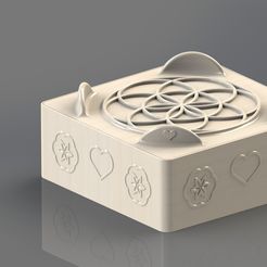 boite à bijoux.JPG STL file jewelry box - flower of life - love・Model to download and 3D print