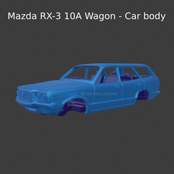Nuevo proyecto (86).png Fichier STL Mazda RX-3 10A Wagon - Carrosserie・Design pour imprimante 3D à télécharger