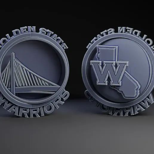 Logotipo do basquete 3D do Golden State Warriors