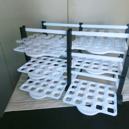 🧪 Stack ’Em All – Modular Vial Rack for Insects & Spiders・ STL File for ...