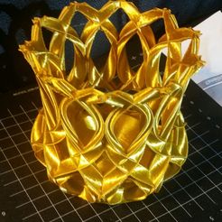 20200115_232519-1.jpg Free STL file basket gold・3D printer design to download
