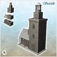 1-PREM.jpg Lighthouse with square tower and outbuilding (2) - Pirate Jungle Island Beach Piracy Caribbean Medieval Skull Renaissance